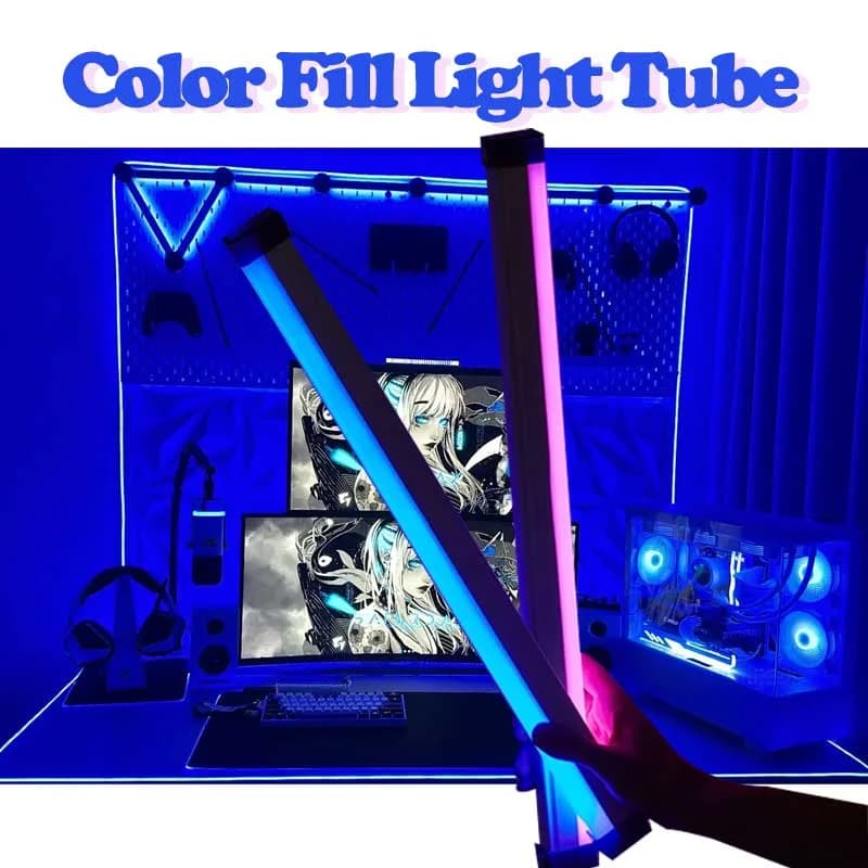 RGB USB Tüp Işık Çubuğu, 17cm/32cm El Tipi Dolgu Lambası