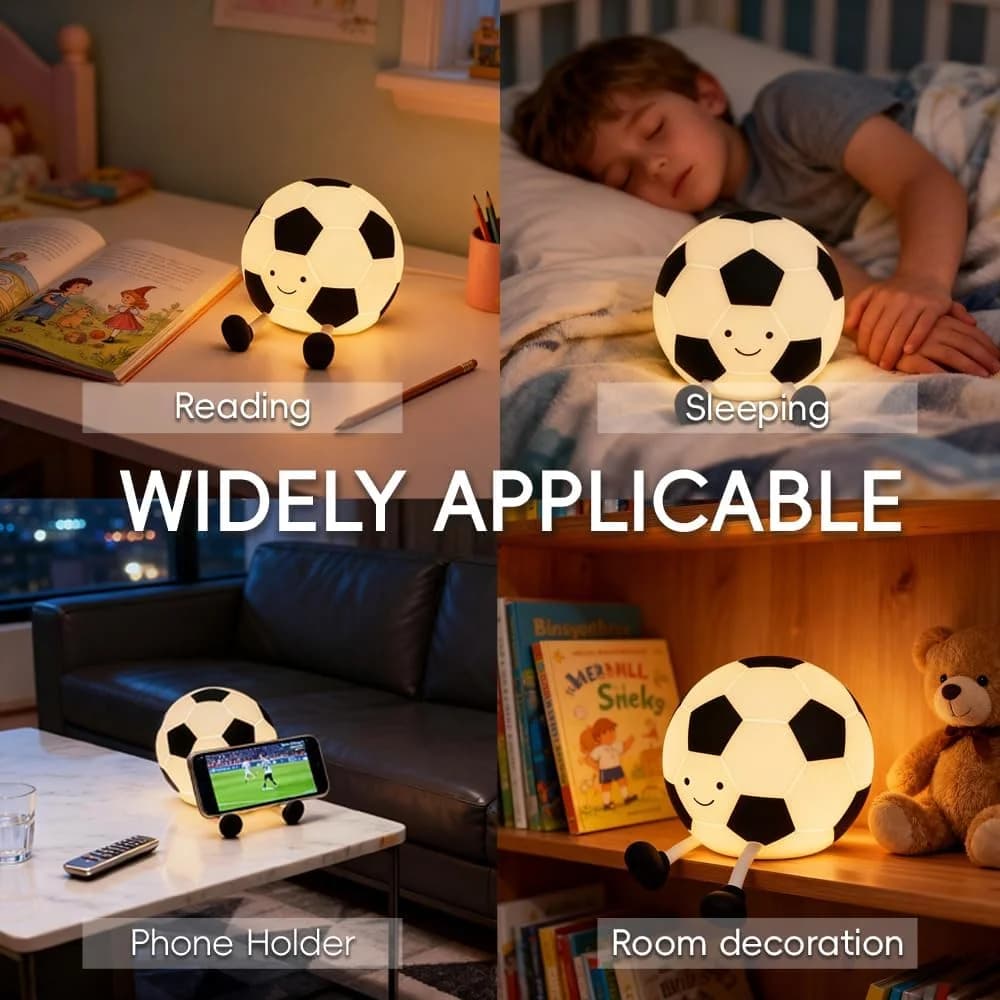 Şarj Edilebilir Silikon Futbol Geceliği, RGB Ayarlanabilir