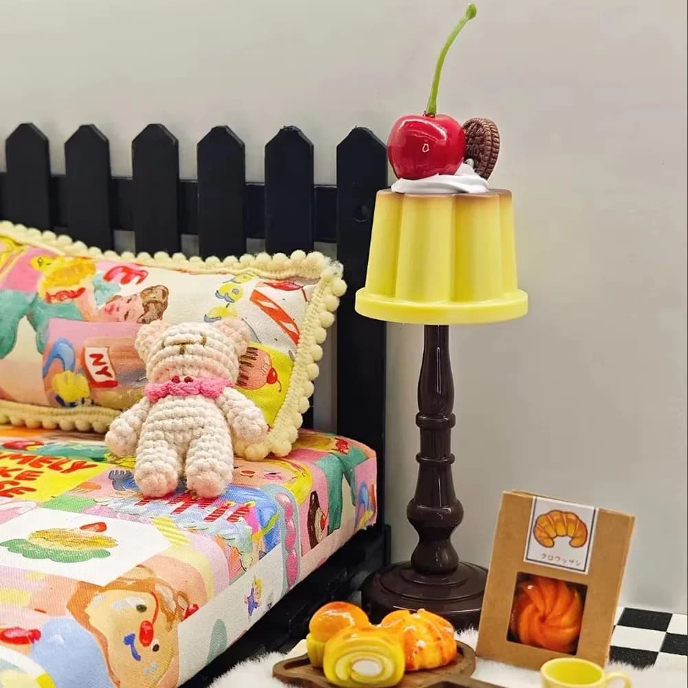 Retro Puding Şekli Mini LED Masa Gece Lambası