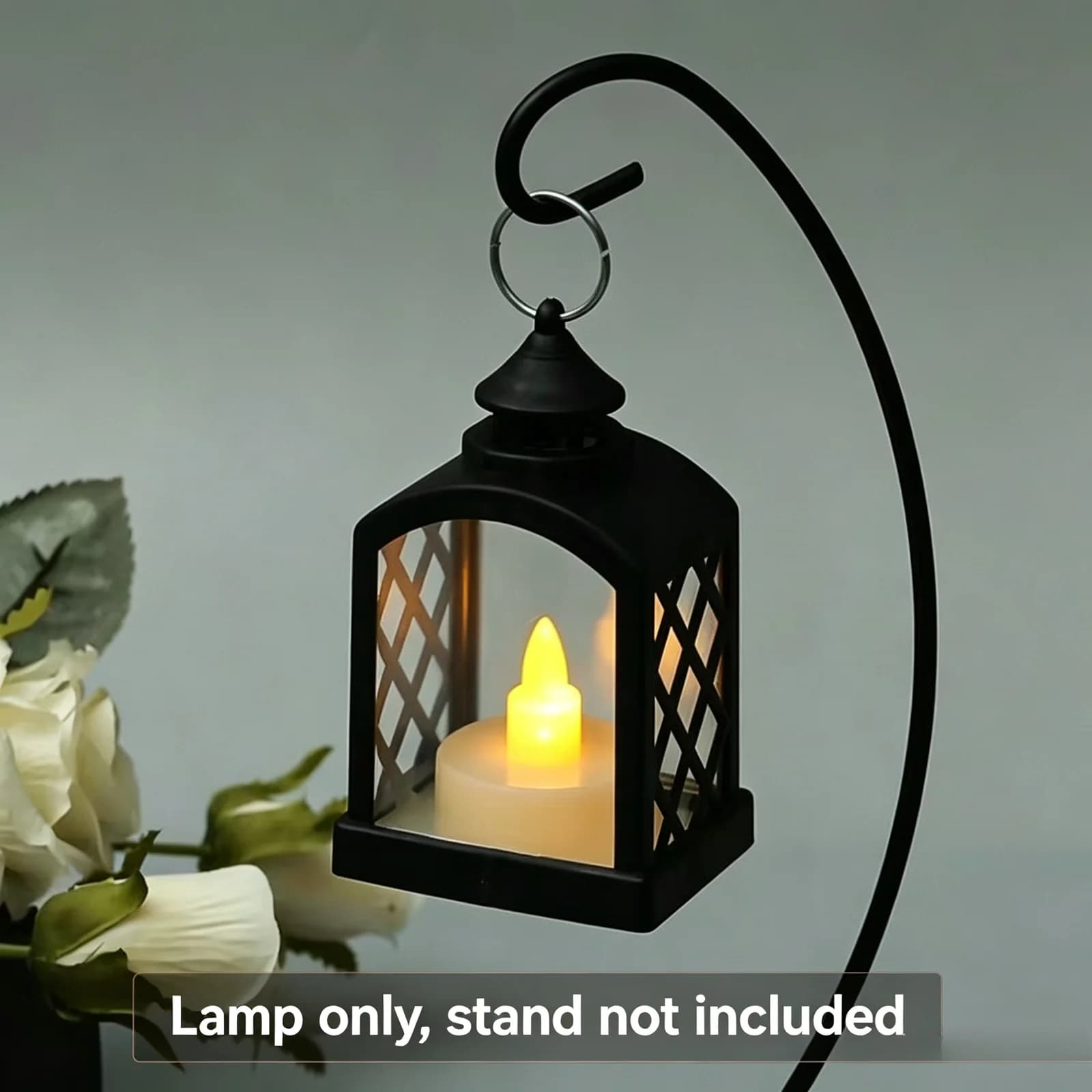 Dekoratif Retro Sıcak Işıklı Mini LED Mumlu Fener Gece Lambası