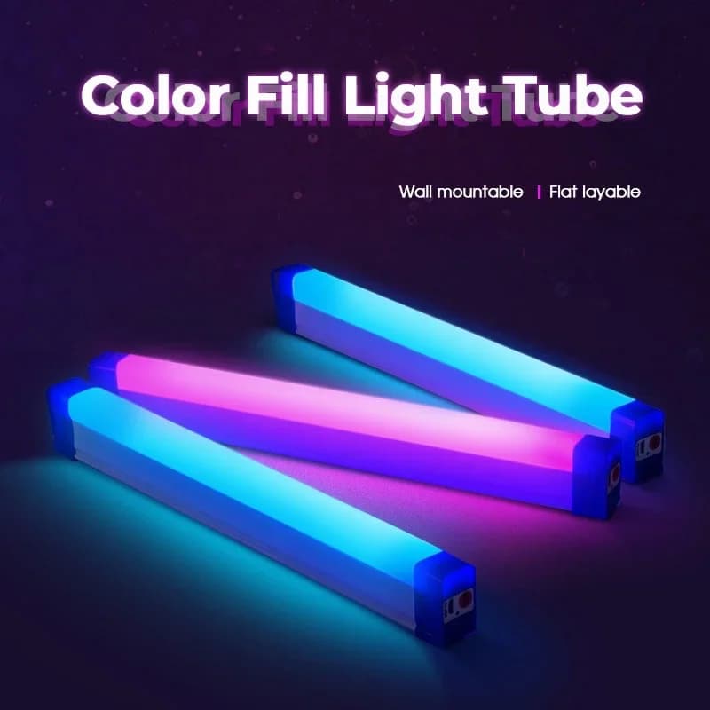 RGB USB Tüp Işık Çubuğu, 17cm/32cm El Tipi Dolgu Işığı