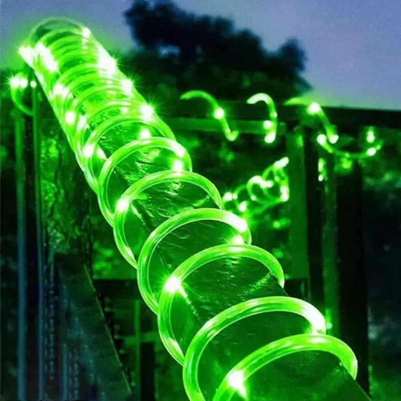Güneş Enerjili LED Halat Yürüyüş Yolu Işıkları, 8 Mod
