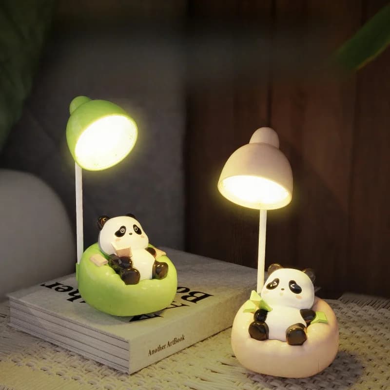 Telefon Tutuculu Panda LED Masa Lambası