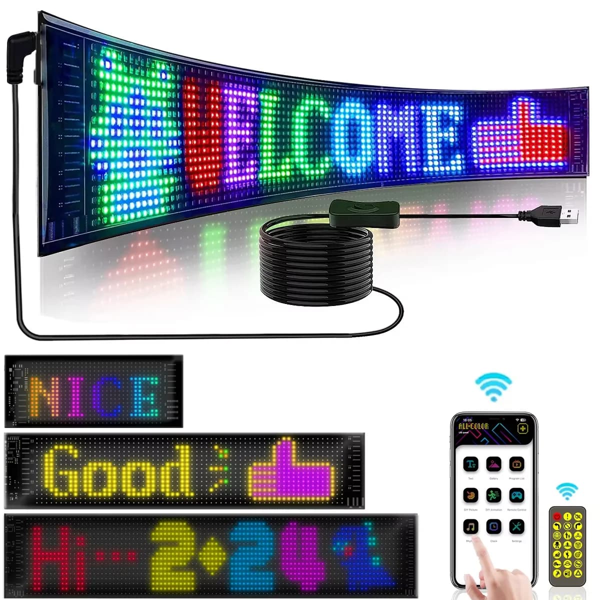 Esnek RGB LED Matris Piksel Ekran Paneli