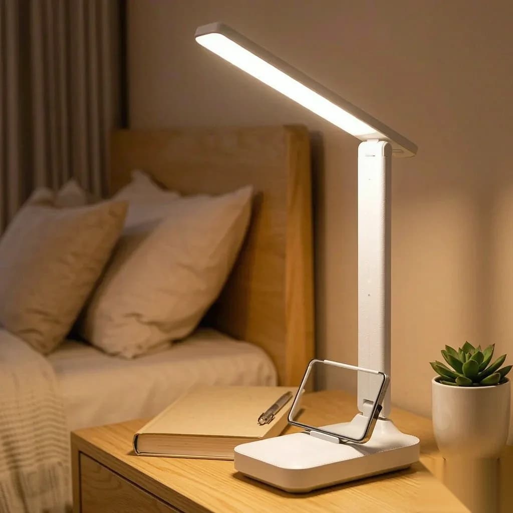 3 Renk Modlu Ayarlanabilir Parlaklıklı Katlanır LED Okuma Lambası